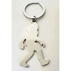 Big Foot Stainless Steel Keychain